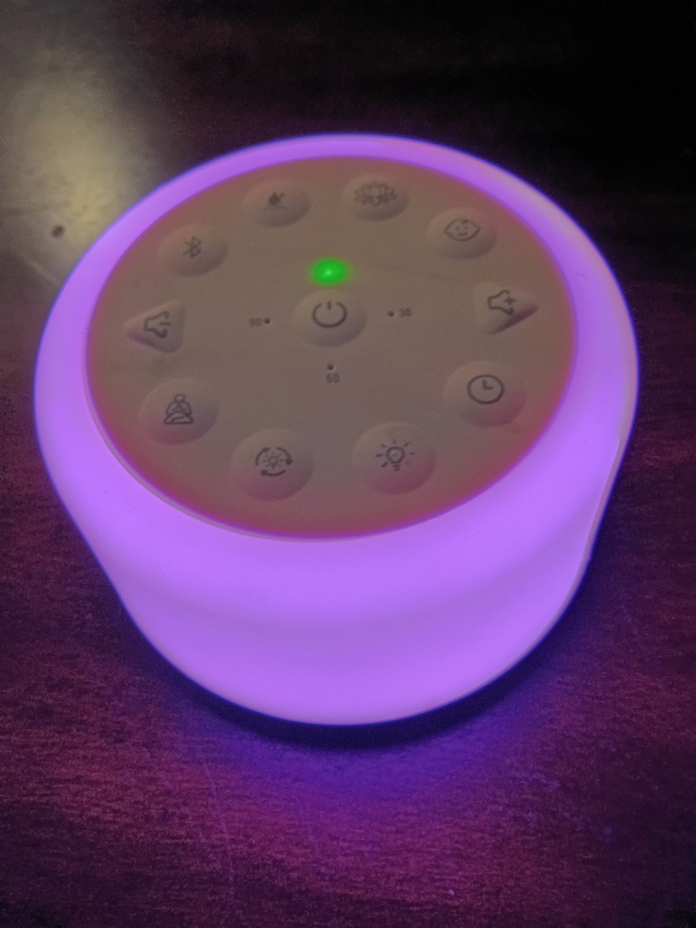 "Homedics", White/multi colored, Bluetooth Speaker And, Sound Machine